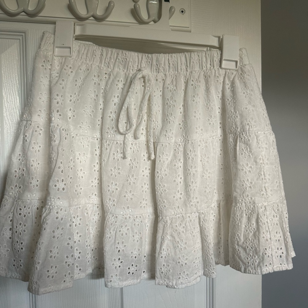 Super cute white eyelet skirt from boutique